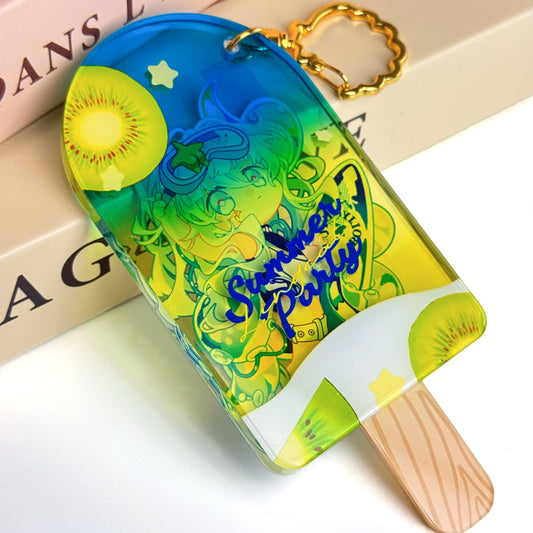 Custom acrylic ice cream keychains, thicker than regular keychains(the thickness can be personalized)! Design your dream dessert!