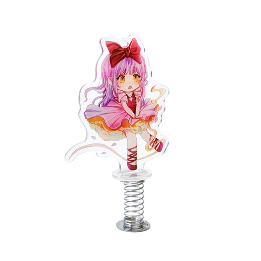 Custom acrylic spring standee with personalized design – perfect for anime, K-pop, and merch displays | Fabledots