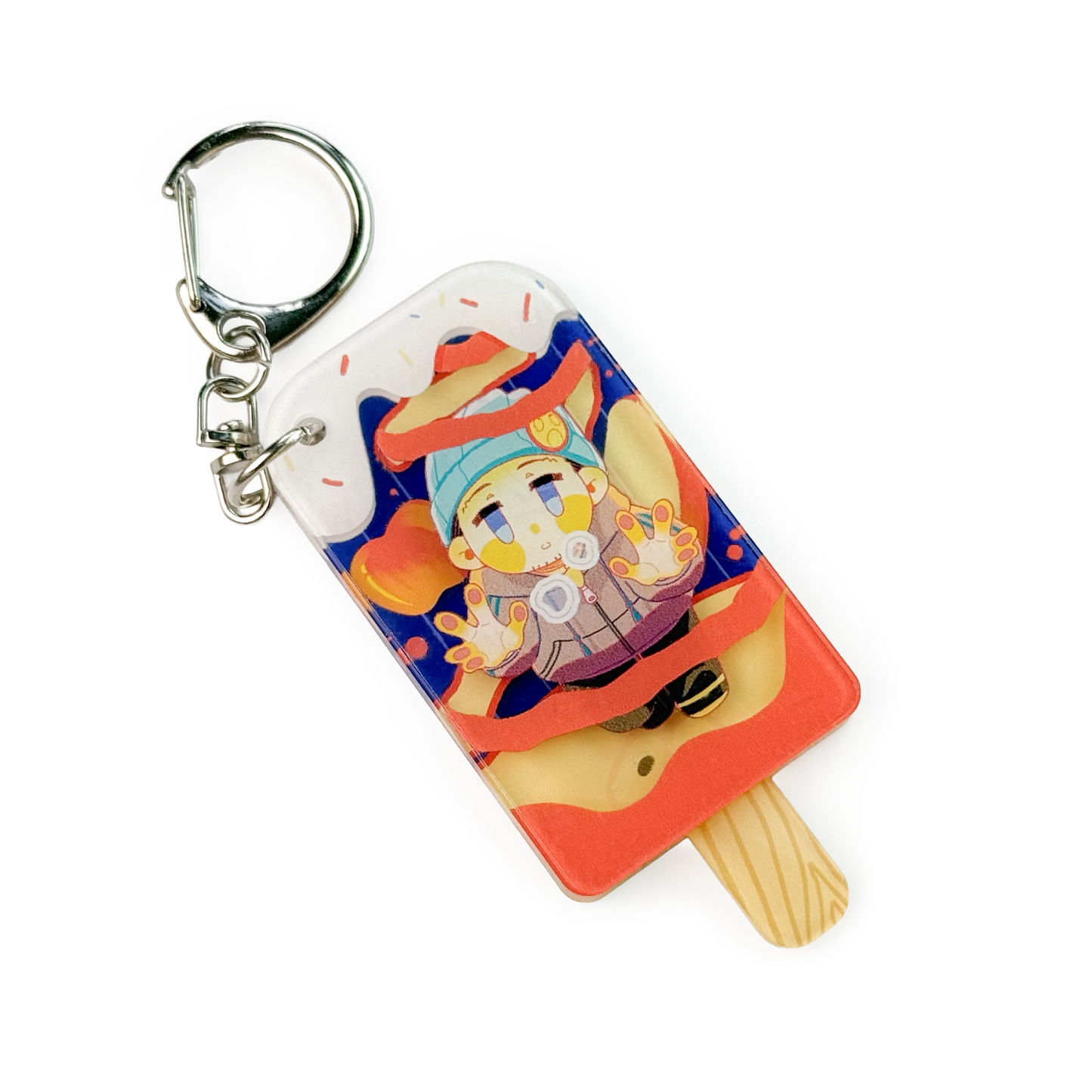 Mystery Acrylic Ice Cream Keychain – In Stock
