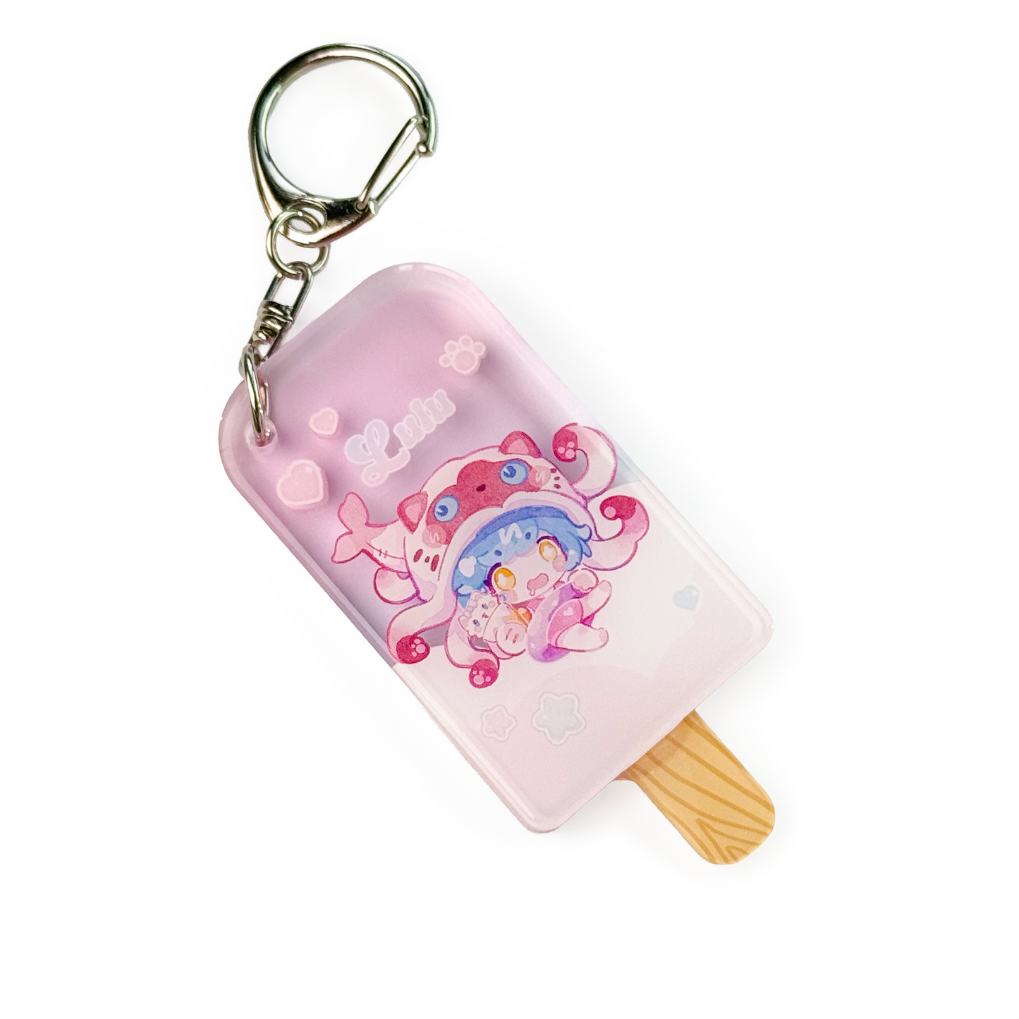 Mystery Acrylic Ice Cream Keychain – In Stock