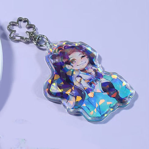 Custom Broken Glasses Holography Acrylic Keychains