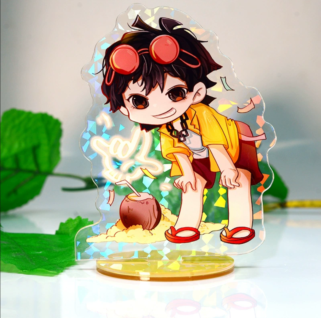 No minimun custom acrylic standees! Vibrant colors, holographic effects. Ideal for fan merch, weddings & branding.