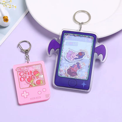 Custom acrylic shaker keychains, hang it on your ita bag!