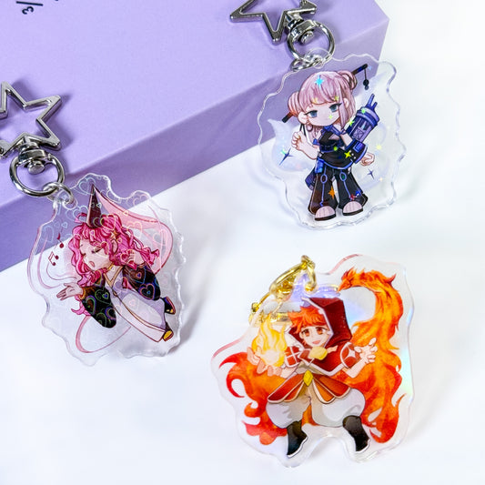 Custom Holographic Acrylic Keychains