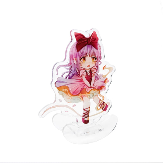 Custom acrylic seesaw standee with double-sided design – personalized display for oc, merch, fan art, or brand promotion