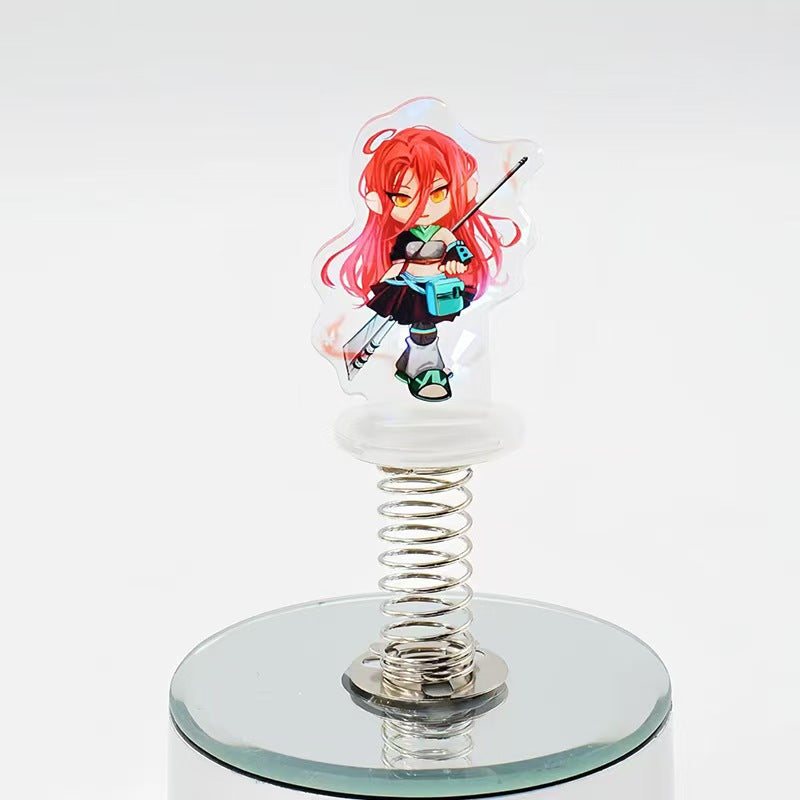 Custom spring acrylic standees, put them in your car, or on the desk, and shelf to increase fun.