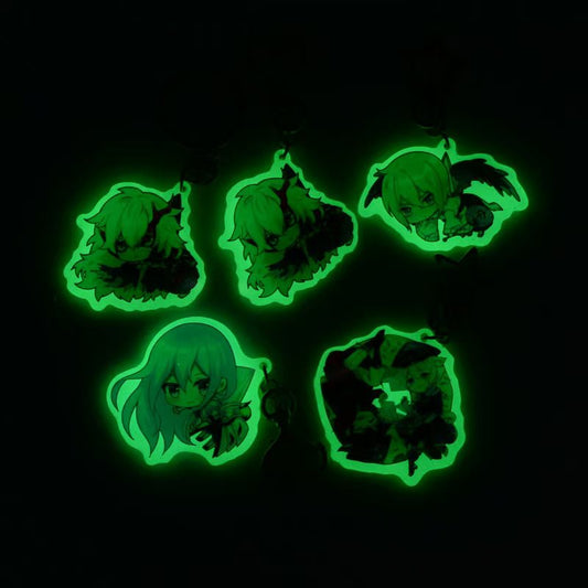 custom glow in the dark acrylic keychains with featuring stunning luminous effects.