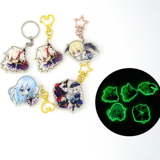 Custom glow in the dark acrylic keychains - personalize with your favorite item. 